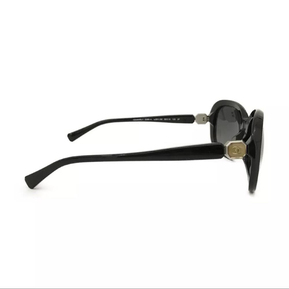 CHANEL Polarized CC Logo Eyewear Polarized Sunglasses Black Authentic - Picture 3 of 8